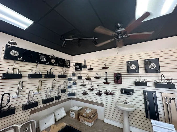 Faucets on display at Moore Supply Company Gainesville