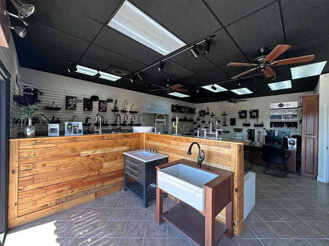 Bath & Kitchen Showplace interior at Moore Supply Company Gainesville