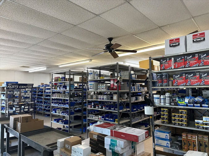 Moore Supply Company Gainesville stocked plumbing shelves
